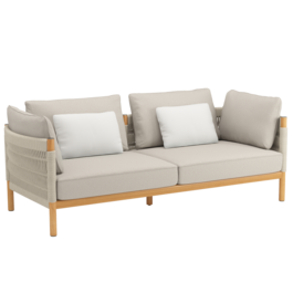 Cavo Lounge Sofa beżowa wraz z poduszką, wzór "Nature"