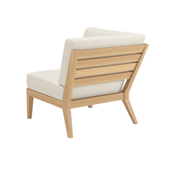 Valencia Lounge element narożny, w komplecie poduszki we wzorze "Linum/Keder Pearl"