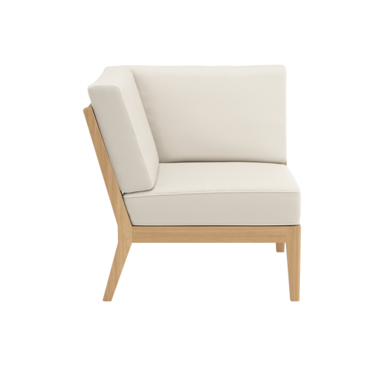 Valencia Lounge element narożny, w komplecie poduszki we wzorze "Linum/Keder Pearl"