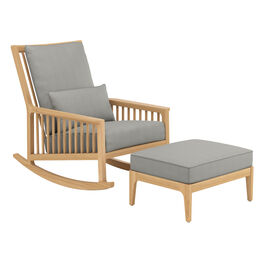 Newhaven Zestaw z fotelem bujanym w kolorze Stone/Taupe