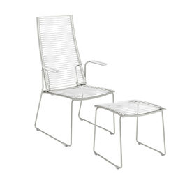 Pan Zestaw krzesła z wysokim oparciem w kolorze białym