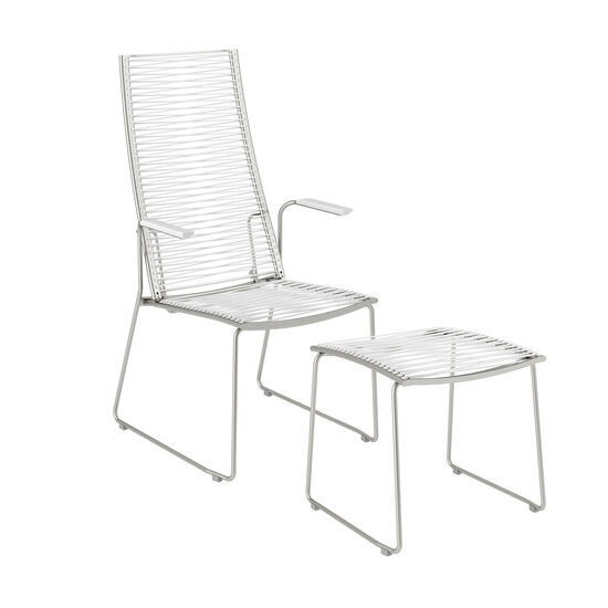 Pan Zestaw krzesła z wysokim oparciem w kolorze białym