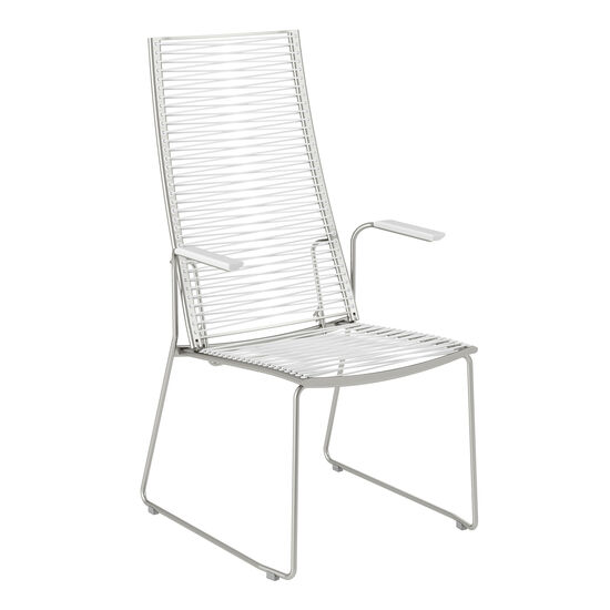 Pan Zestaw krzesła z wysokim oparciem w kolorze białym