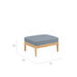 Newhaven Zestaw Lounge w kolorze Indigo/Linum