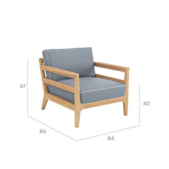 Newhaven Zestaw Lounge w kolorze Indigo/Linum