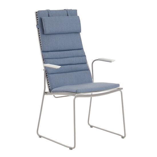 Pan krzesło z  wysokim oparciem 75 Biały