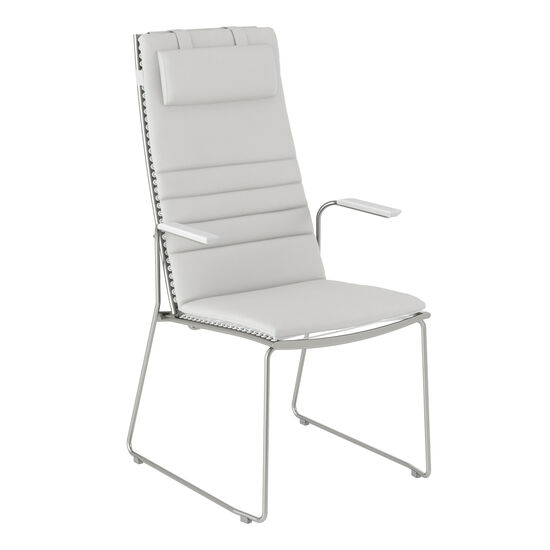 Pan krzesło z  wysokim oparciem 75 Biały