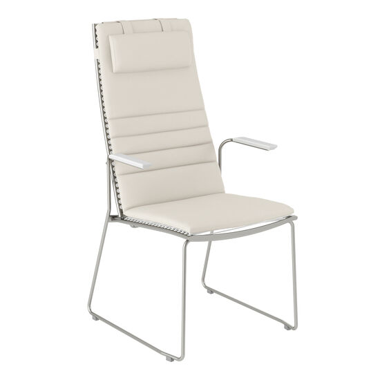 Pan krzesło z  wysokim oparciem 75 Biały