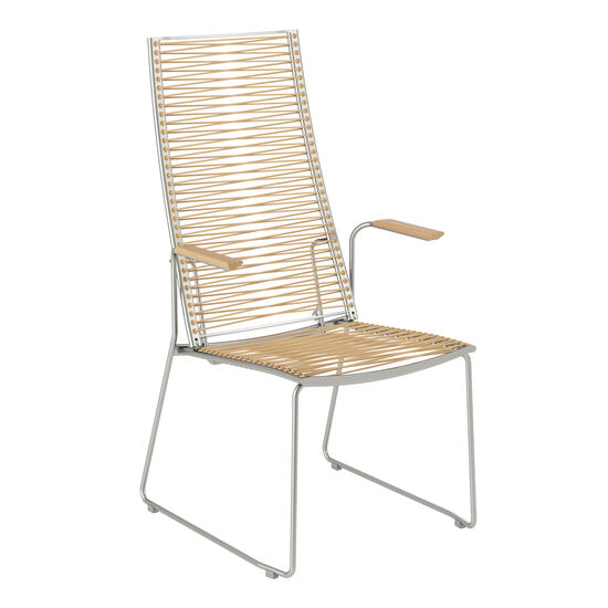 Pan krzesło z  wysokim oparciem 75 Biały