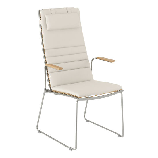 Pan krzesło z  wysokim oparciem 75 Biały