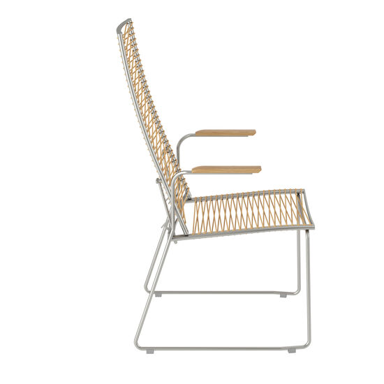 Pan krzesło z  wysokim oparciem 75 Biały