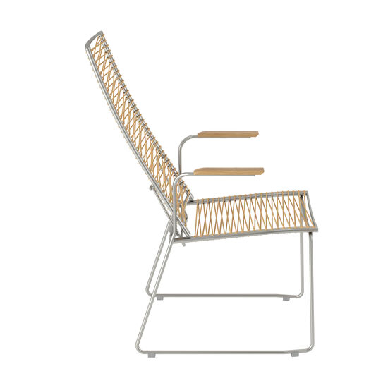 Pan krzesło z  wysokim oparciem 75 Biały